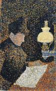 Paul Signac woman reading Spain oil painting reproduction